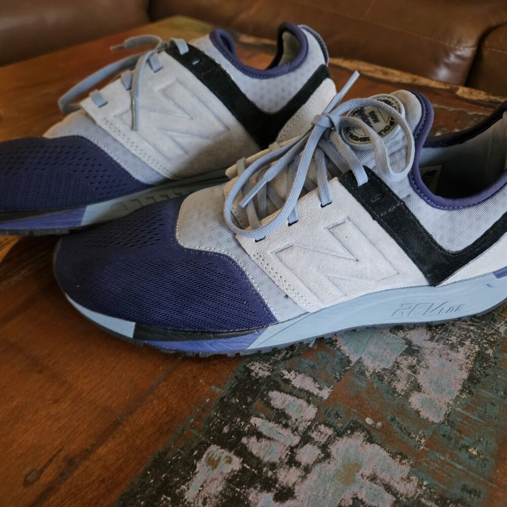 “New Balance (model unclear) Men’s 10.5 – Blue/Gray Suede & Mesh Sneaker